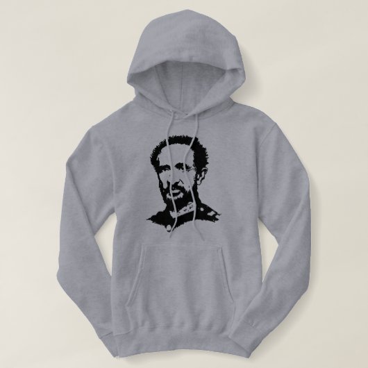 Haile Selassie - Jah - Messiah - Rastafari Hoodie (Design voorkant)
