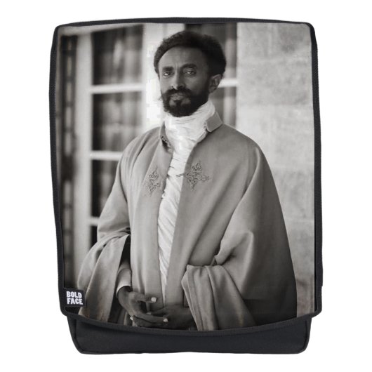 Haile Selassie - Jah Rastafari - Emperor Rucksack Rugtassen (Voorkant)