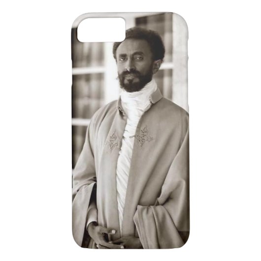 Haile Selassie - Jah Rastafari - iPhone Case (Achterkant)
