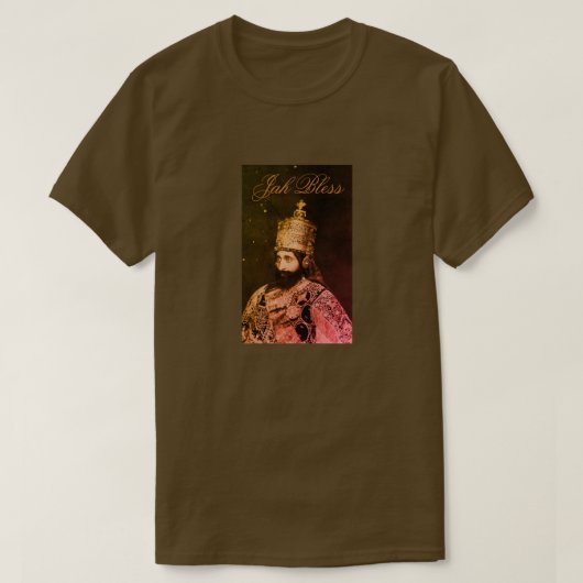 Haile Selassie Jah Rastafari Rasta Reggae INI Love T-shirt (Design voorkant)