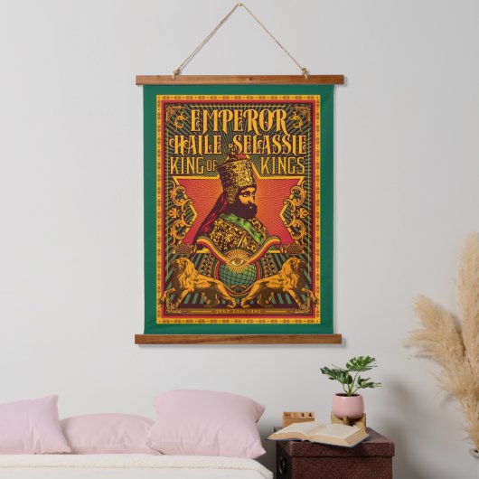 Haile Selassie Jah Rastafari Rasta Reggae Roots Hangend Wandkleed (Slaapkamer)