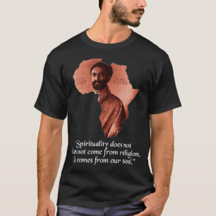 Haile Selassie Jah Rastafari Rastafarian T-shirt