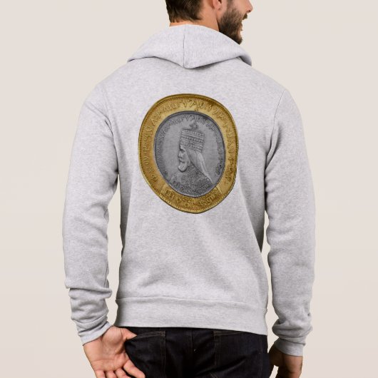 Haile Selassie Jah Rastafari Reggae Rasta Roots Hoodie (Achterkant)