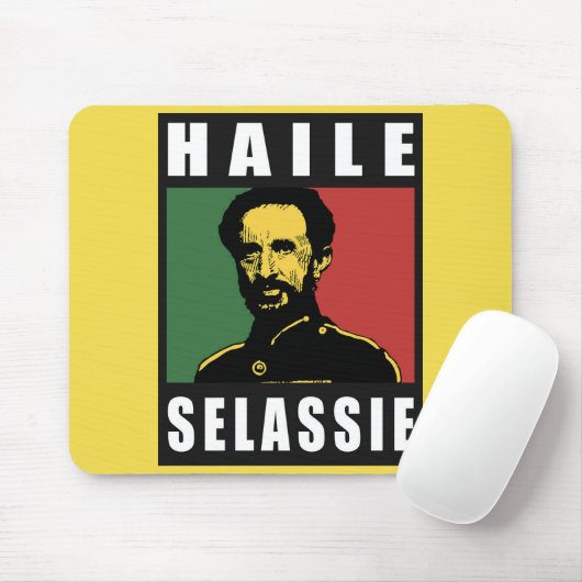 Haile Selassie Keizer - Reggae - Rasta Mousepad Muismat (Met muis)