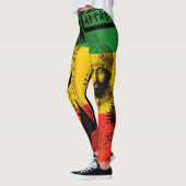 Haile Selassie Leggings Lion de Juda Design (Gauche)