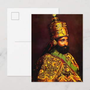Haile Selassie - LUI - Rastafari - Carte postale