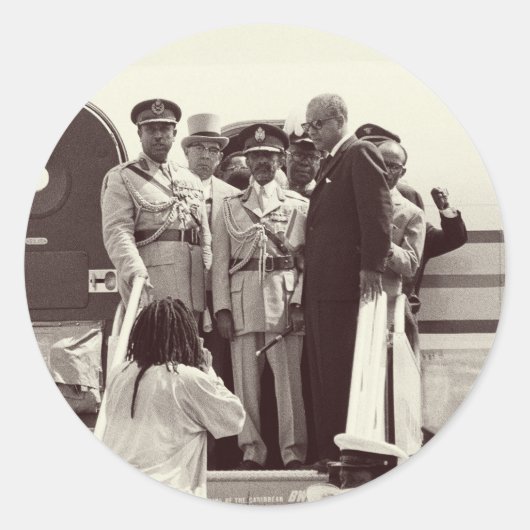 Haile Selassie - Messiah - Jah Rastafari Sticker (Voorkant)