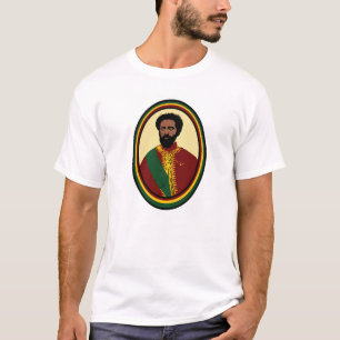 Haile Selassie Rasta Reggae Ethiopia Jamaica T-shirt