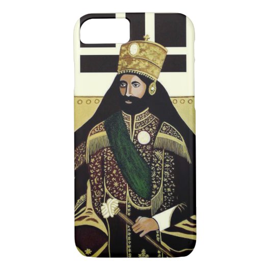Haile Selassie - Rastafari - iPhone Case (Achterkant)