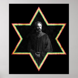 Haile Selassie Star van David Poster