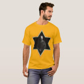 Haile Selassie Star van David T-shirt (Voorkant volledig)