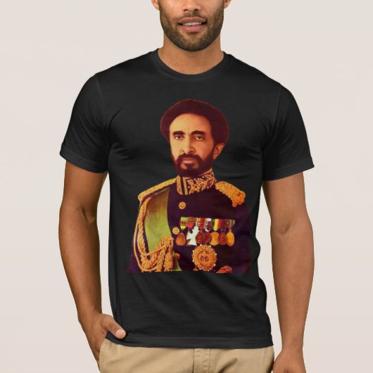 Haile Selassie Voormalig keizer van Ethiopië T-shi T-shirt (Voorkant)