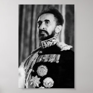 Haile Selassie ZIJN Hoogheid Jah Rastafari Rasta R Poster