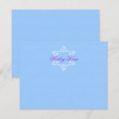 Hailey Bat Mitzvah Invitation Damask Hartelijk dan Notitiekaartje (Voorkant / Achterkant)