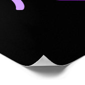 Hailey in Paars Poster (Hoek)