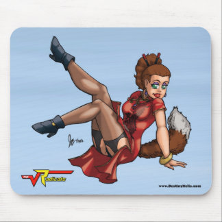 Hailey Kitson - Red Dragon Dress Mousepad Muismat