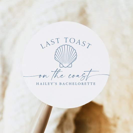 HAILEY laatste toast op de kust bachelorette Ronde Sticker