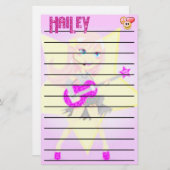 Hailey's Music Briefpapier (Voorkant / Achterkant)
