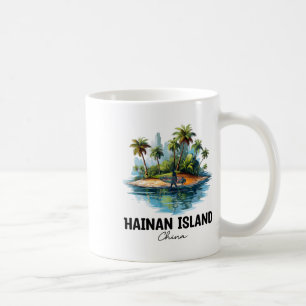 Hainan-eiland China Surfen Reizen, Azië Toeristisc Koffiemok
