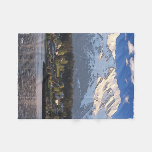 Haines, Alaska - Petite couverture en polaire (Devant (Horizontal))