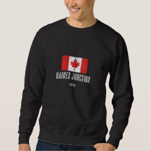 Haines Junction Canada Flag Merch Zip Trui