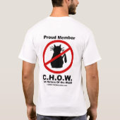 Haineux de chat avant et T-shirt arrière (Dos)