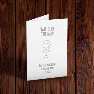 Hair After Chemo Funny Card Kaart
