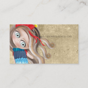 Hair Beauty Huge Eyes Visitekaartje