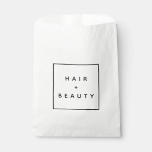HAIR & BEAUTY stylist elegant logo cadeautas Bedankzakje