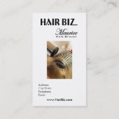 Hair Biz - Hair Stylist Beauty Salon Spa Friseur Visitekaartje (Achterkant)