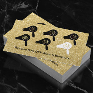 Hair Blow Dry Bar Modern Gold Salon Loyalty