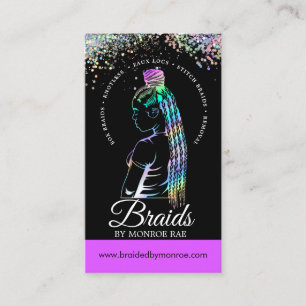 Hair Braider - Braids - Braiding - Stylist - Salon Visitekaartje
