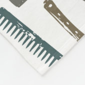 Hair Care Patroon Fleece Deken (Hoek)