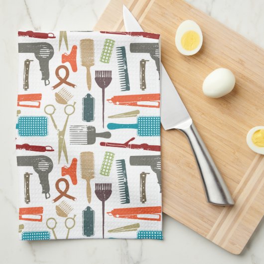 Hair Care Patroon Theedoek (Quarter Fold)