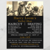 Hair Cut, Mannen Barbers Adverteren Flyer (Voorkant)