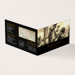 Hair Cut, Mannen Barbers, Loyalty Card; Visitekaartjes