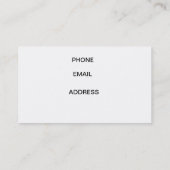 HAIR EN MAKEUP ARTIST VISITEKAARTJE (Achterkant)