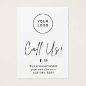 Hair Extensions Aftercare Visitekaartje (Voorkant)