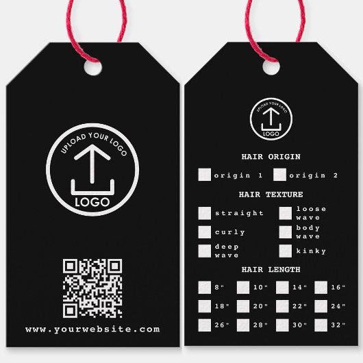 Hair Extensions Packaging Hang Label Hair Logo Cadeaulabel