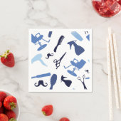 Hair lounge tools pattern servet (Insitu)