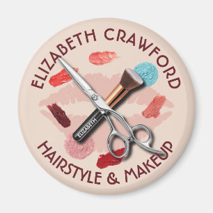 Hair Makeup Stylist Beauty Salon en Jouw naam Magneet