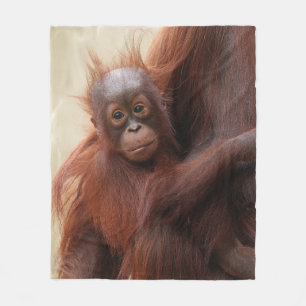 Hair-raisingly schattig - De Schattige Baby orang- Fleece Deken