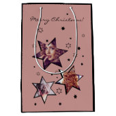 Hair Salon Aangepaste foto Kerstmis Medium Cadeauzakje (Voorkant)