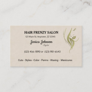 Hair Salon Beautician Visitekaartjes