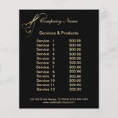Hair salon business personalized flyer (Achterkant)