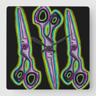 Hair Salon Clock Vierkante Klok