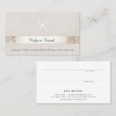 Hair Salon Customer Referral Sequin Scissors (Voorkant / Achterkant)