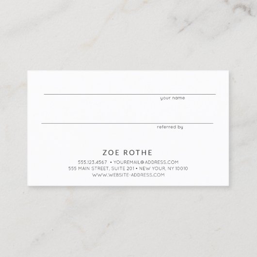 Hair Salon Customer Referral Sequin Scissors (Achterkant)