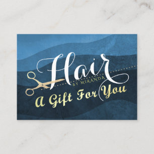 Hair Salon Haarstylist Gift Certificate Scissors Kortingskaartje