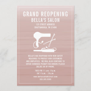Hair Salon heropend Blush Pink Ombre Kaart